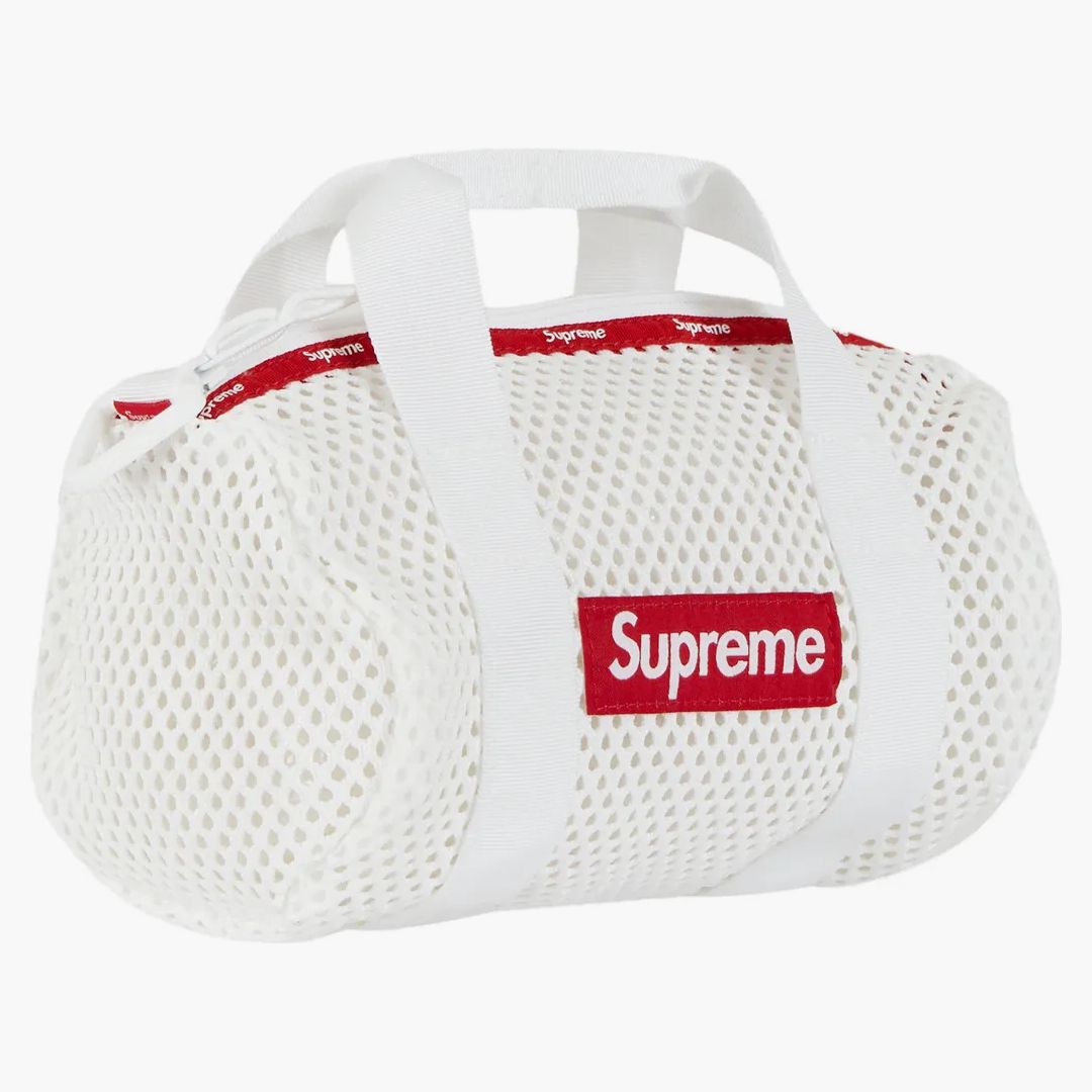 Supreme Mesh Mini Duffle Bag White
