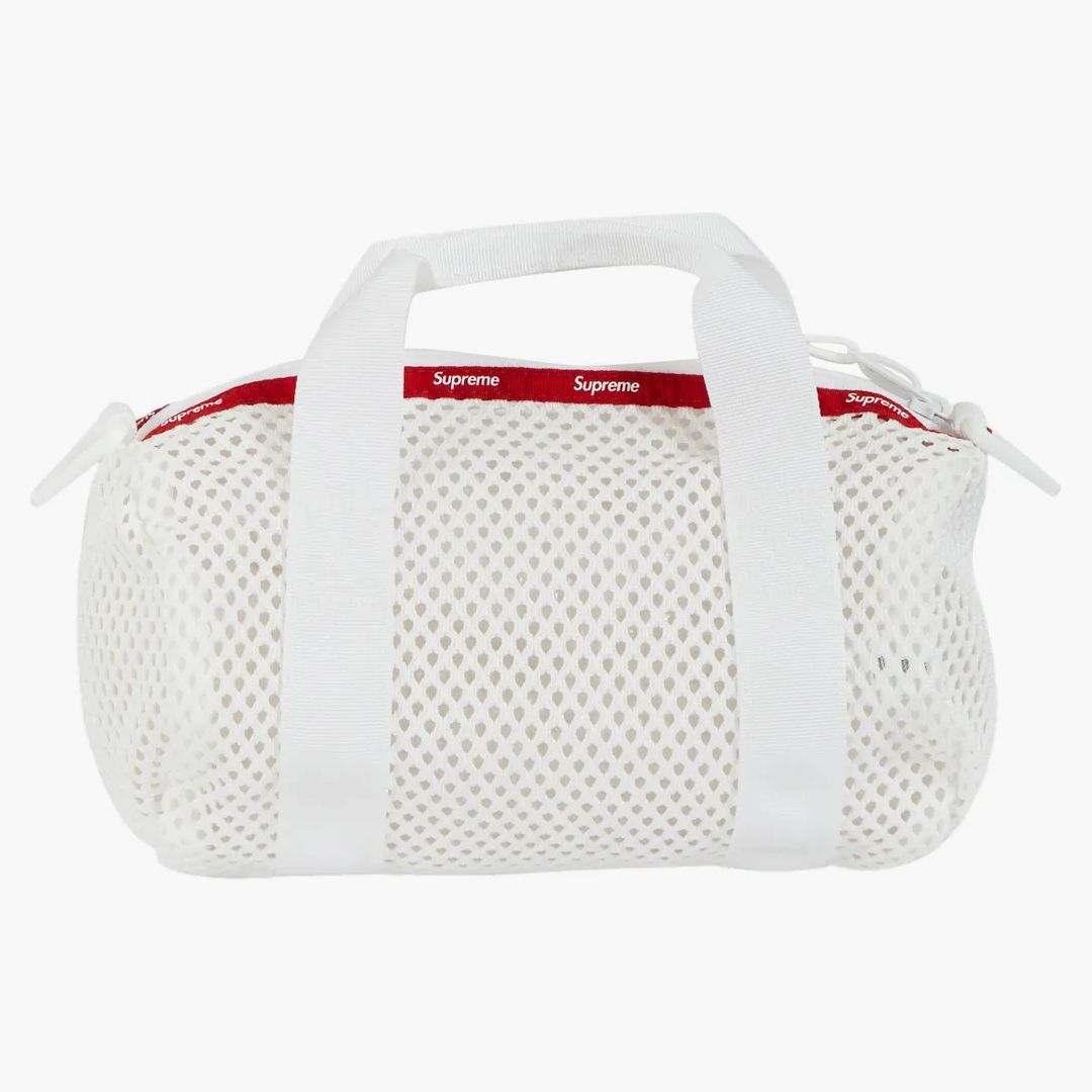 Supreme Mesh Mini Duffle Bag White