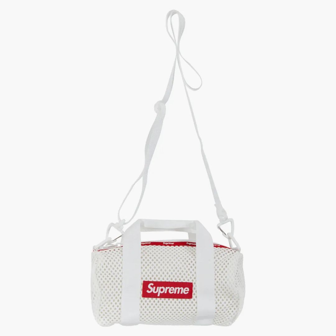 Supreme Mesh Mini Duffle Bag White