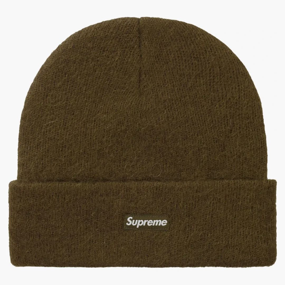 Supreme Mohair Beanie (fw23) Dark Olive