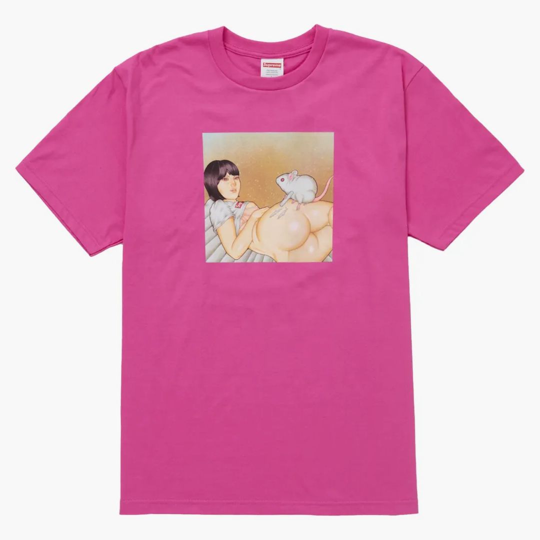 Supreme Mouse Tee (ss25) Fuchsia
