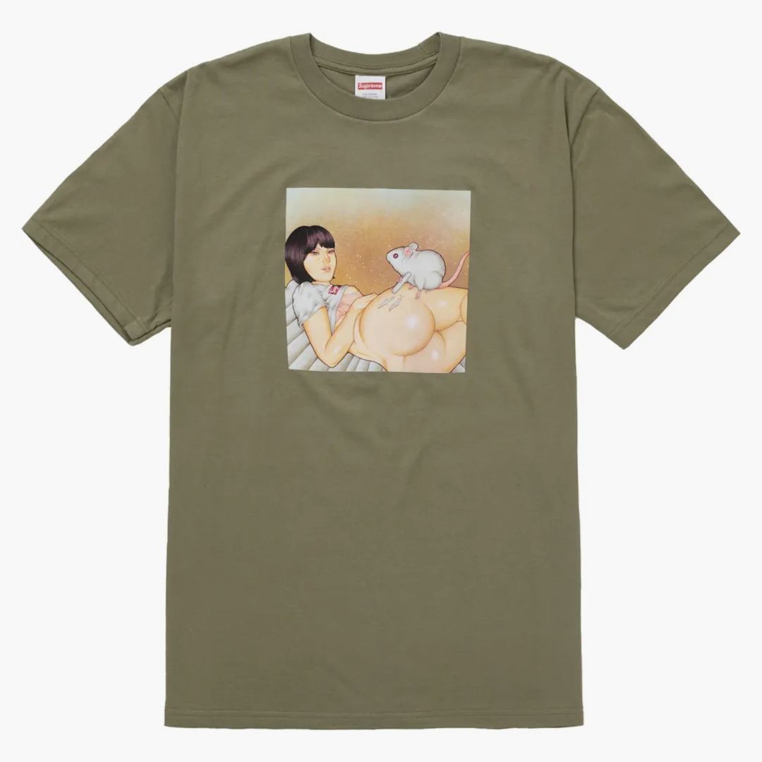 Supreme Mouse Tee (ss25) Olive