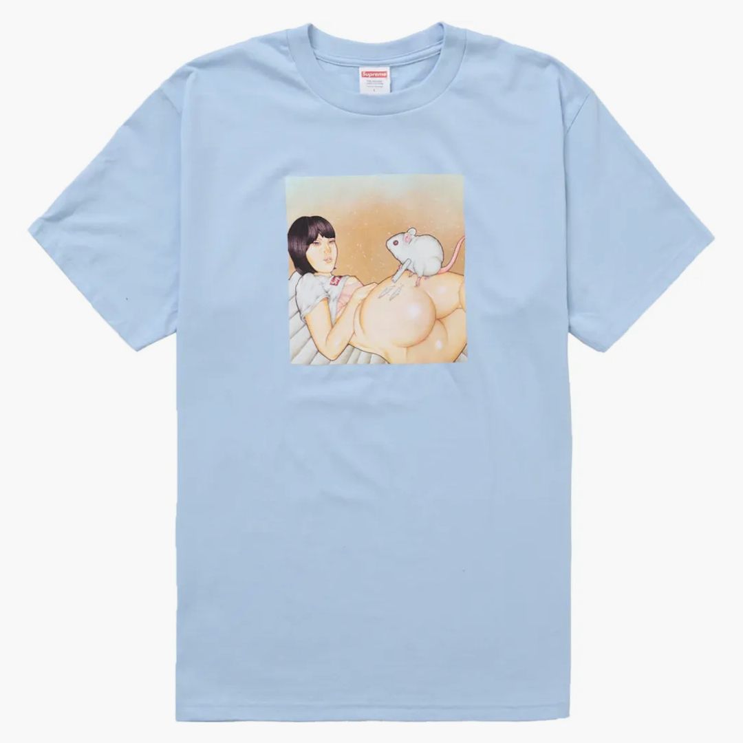 Supreme Mouse Tee (ss25) Powder Blue
