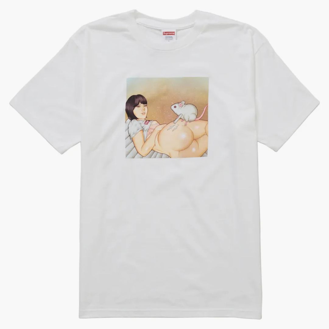 Supreme Mouse Tee (ss25) White