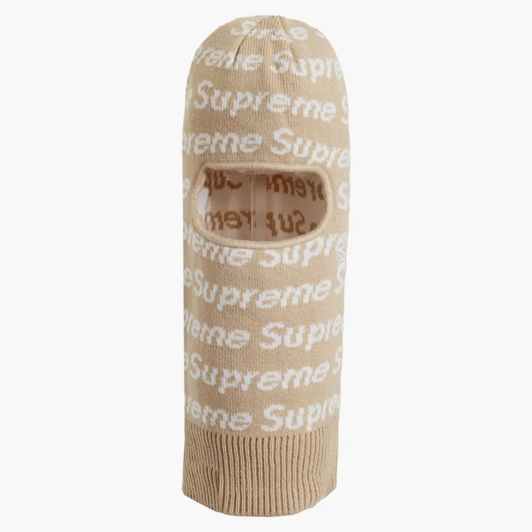 Supreme New Era Repeat Balaclava Taupe