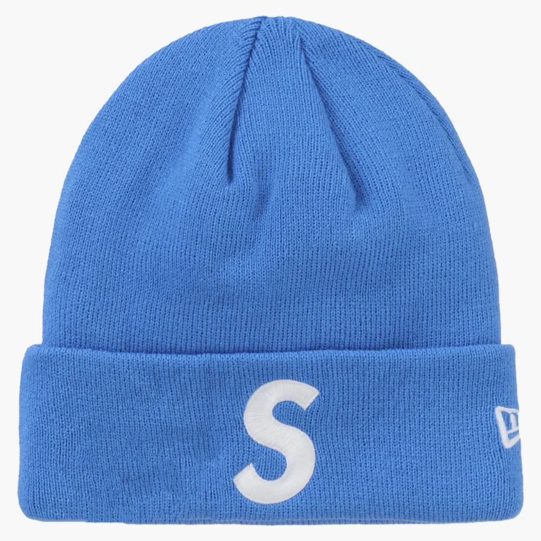 Supreme New Era S Logo Beanie (fw24) Blue