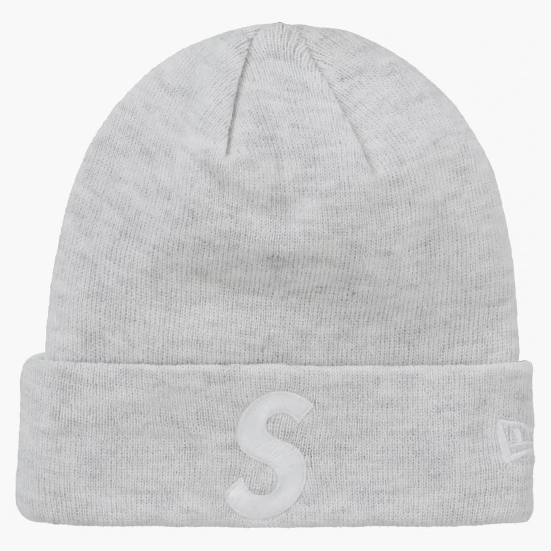 Supreme New Era S Logo Beanie (fw24) Heather Grey