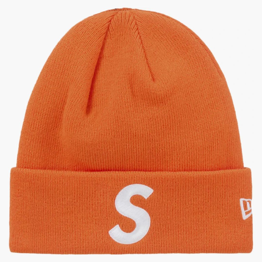 Supreme New Era S Logo Beanie (fw24) Orange