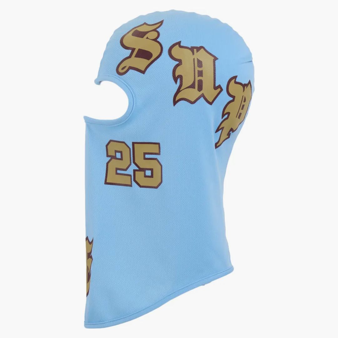 Supreme Old English Lightweight Balaclava Light Blue