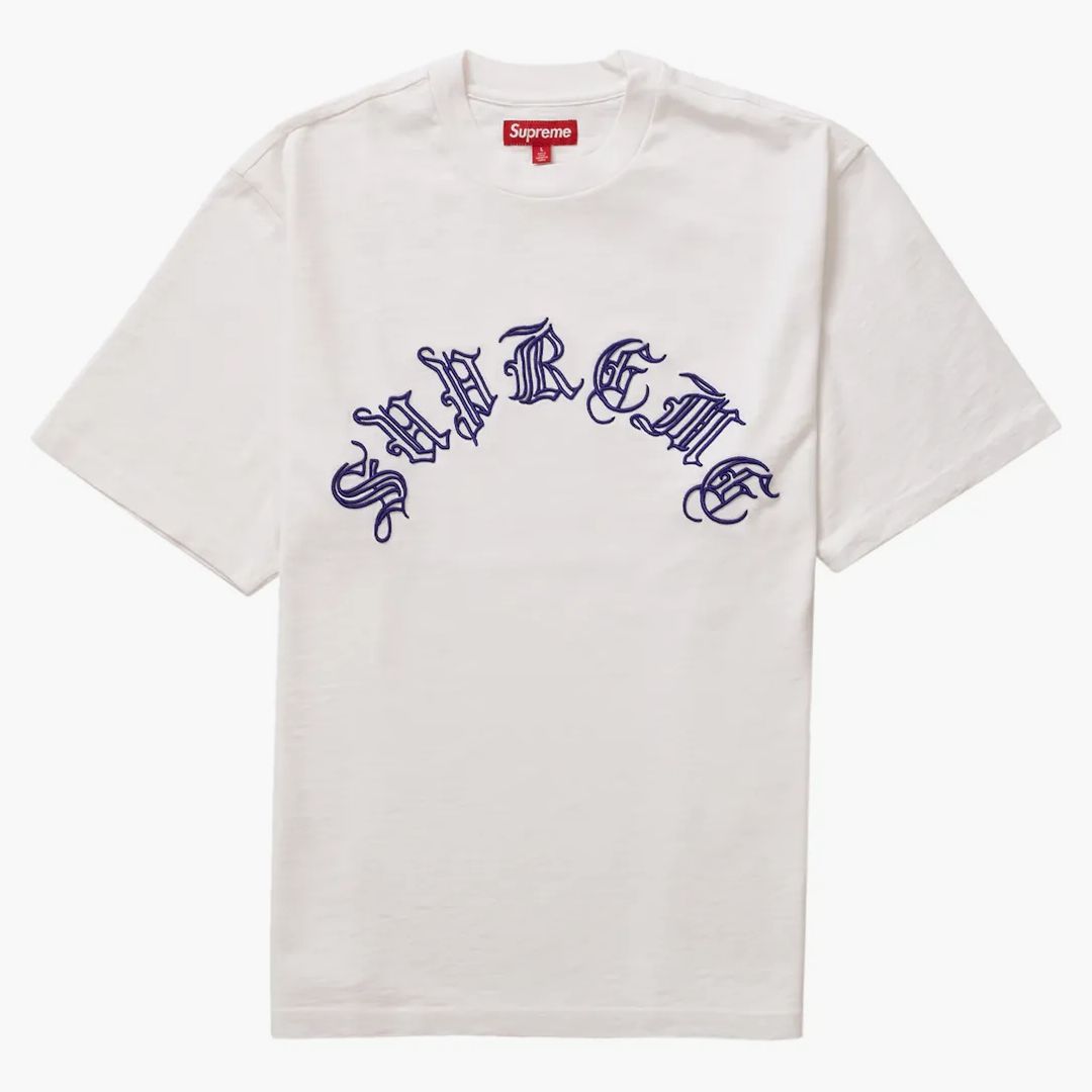 Supreme Old English S/s Top White