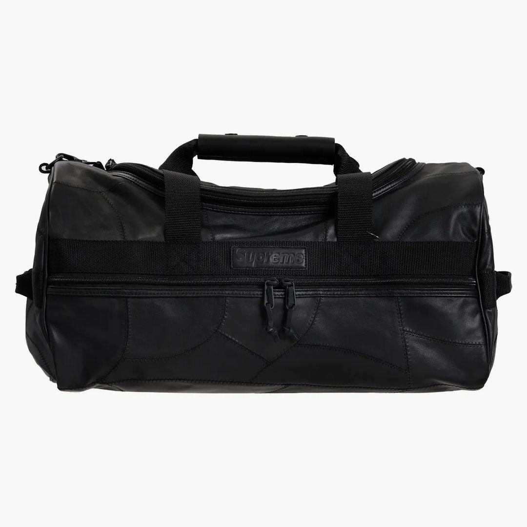 Supreme Patchwork Leather Duffel Bag Black