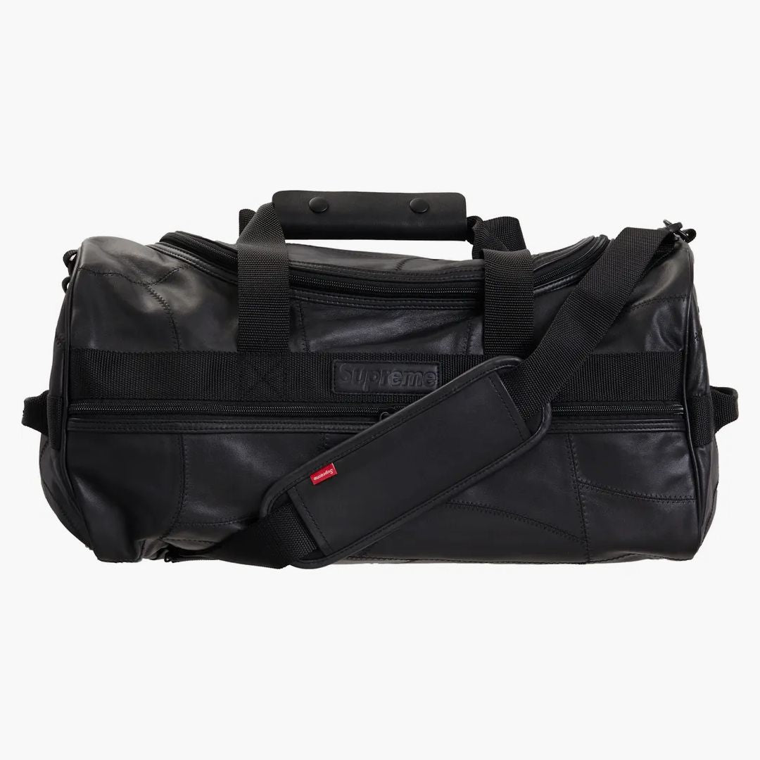 Supreme Patchwork Leather Duffel Bag Black
