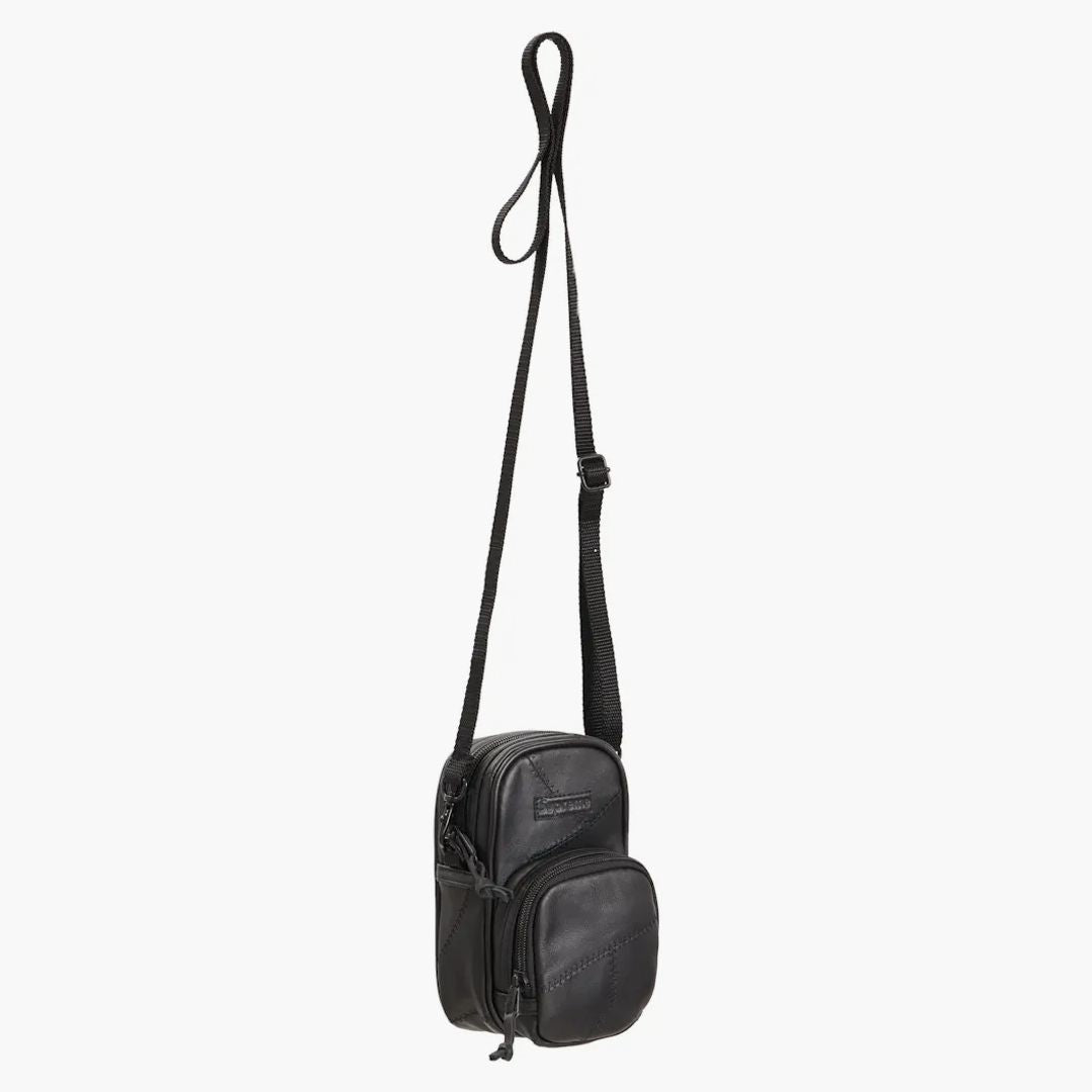 Supreme Patchwork Leather Small Shoulder Bag Black