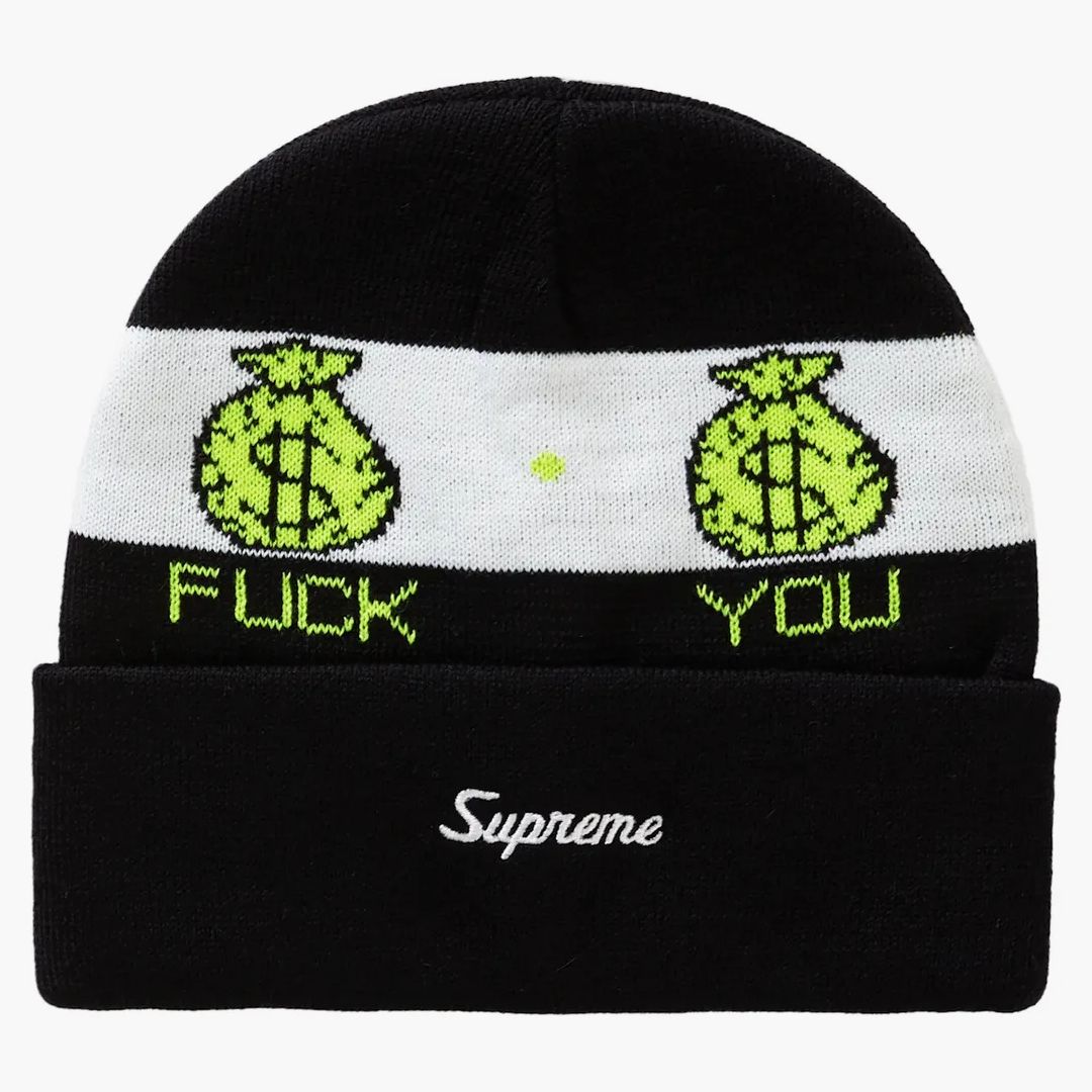 Supreme Pay Me Beanie Black