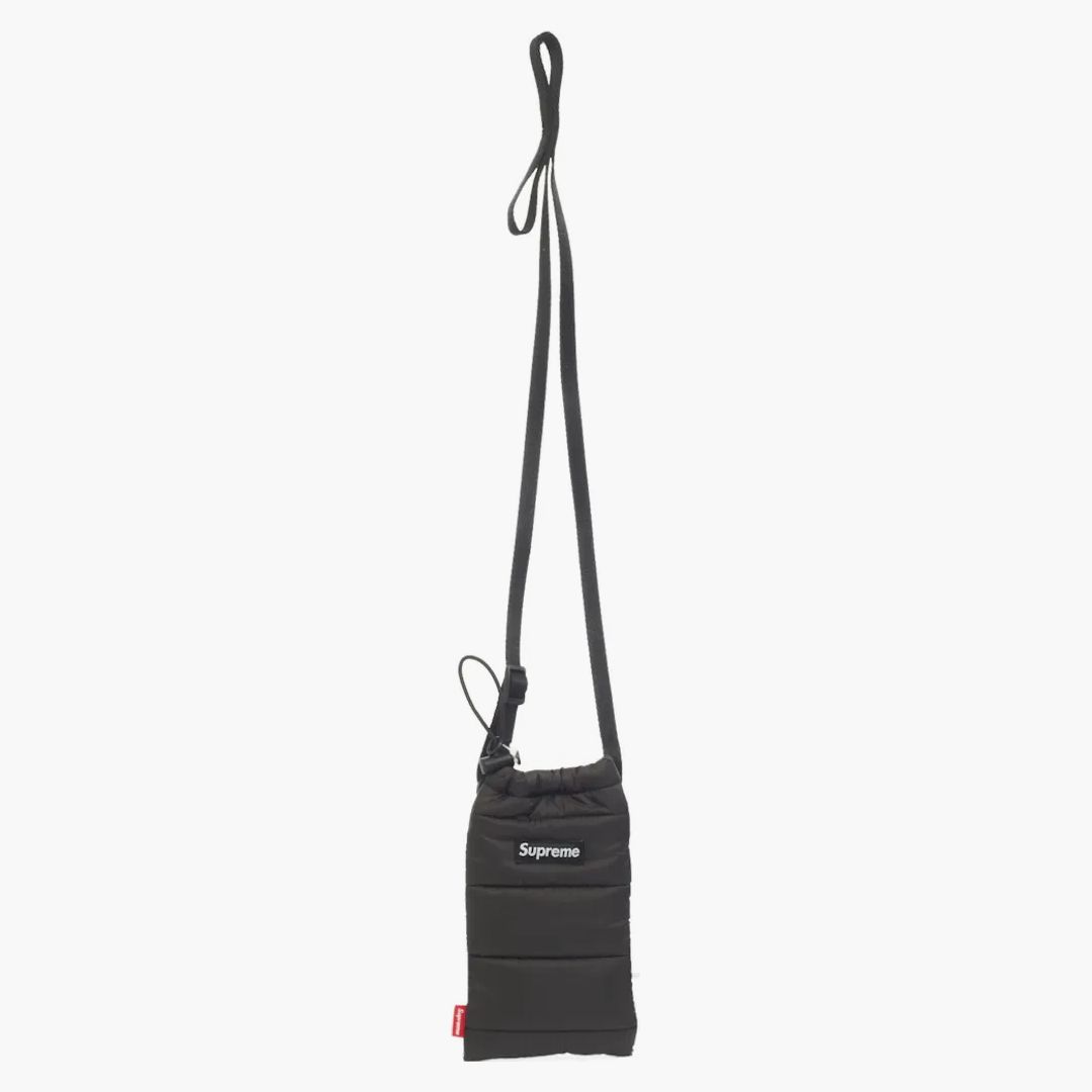 Supreme Puffer Neck Pouch Black