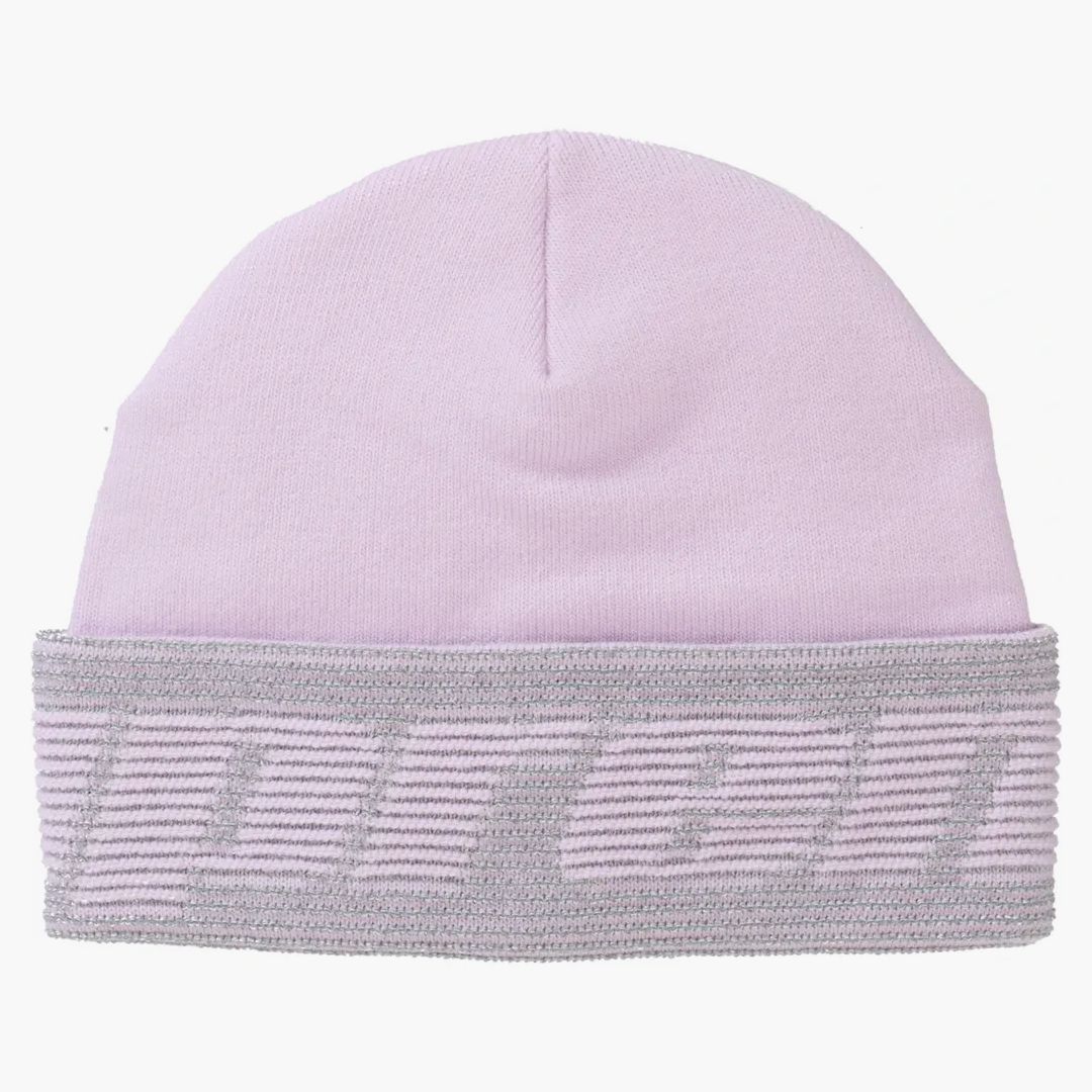 Supreme Reflective Jacquard Beanie Light Pink