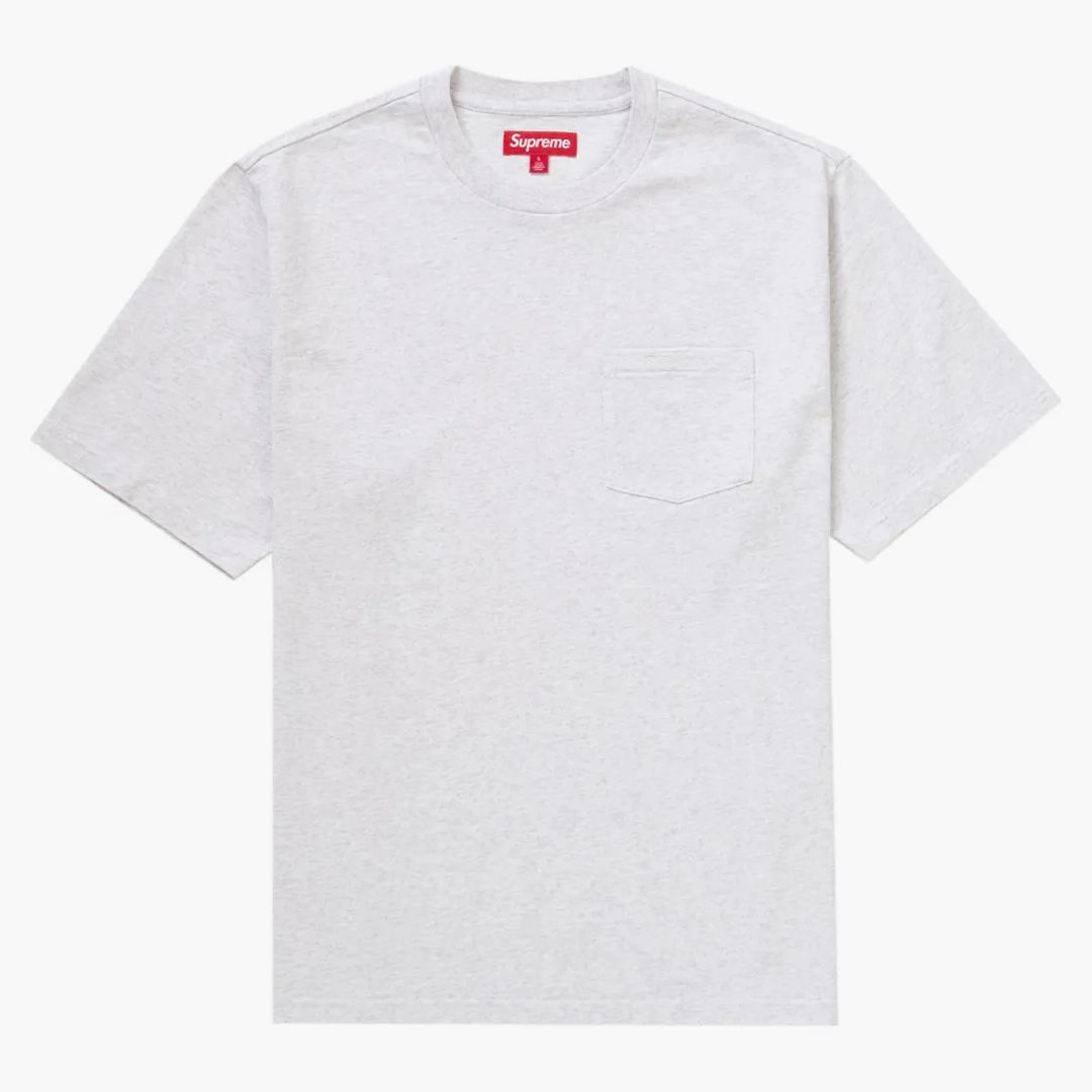 Supreme S/s Pocket Tee (ss24) Ash Grey