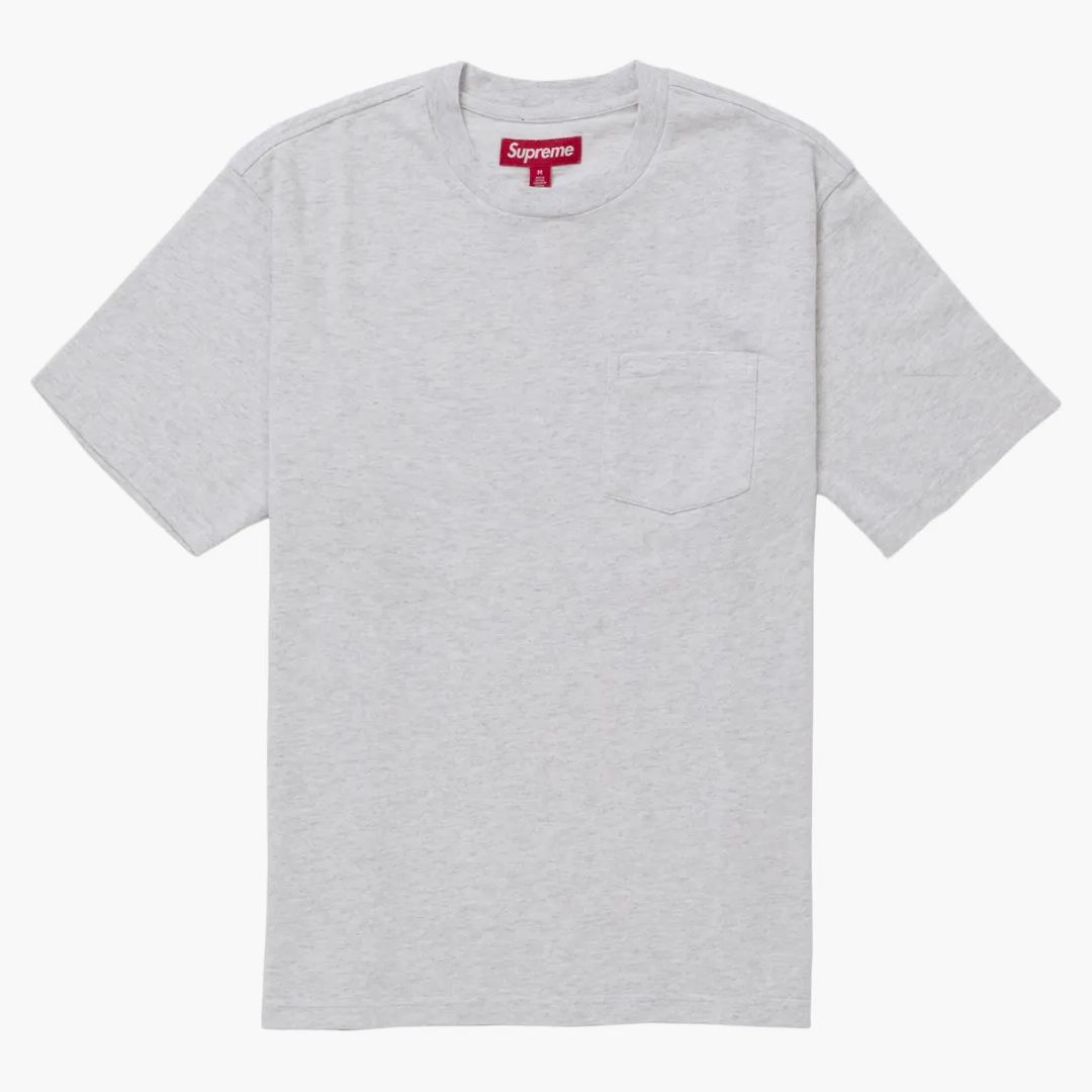 Supreme S/s Pocket Tee (ss25) Heather Grey