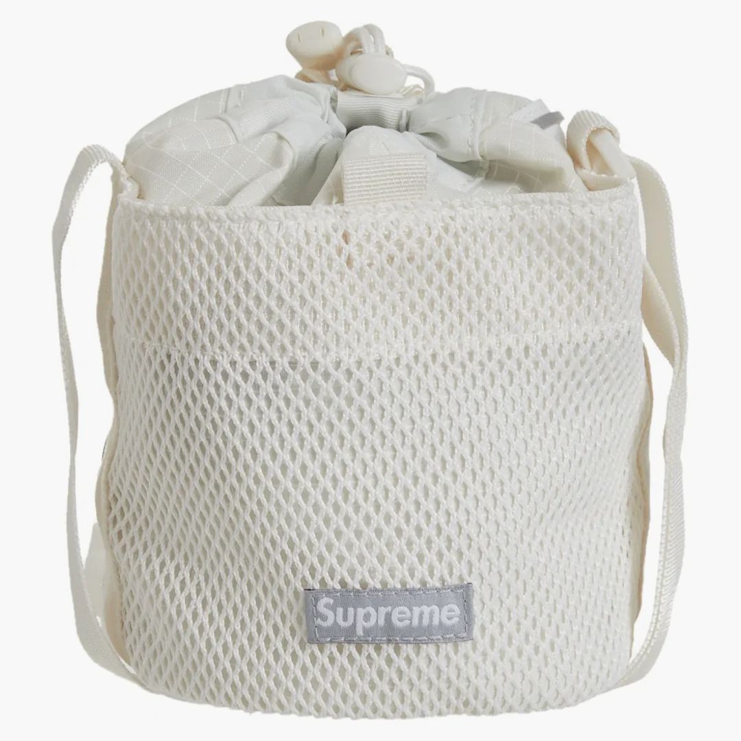 Supreme Small Cinch Pouch White