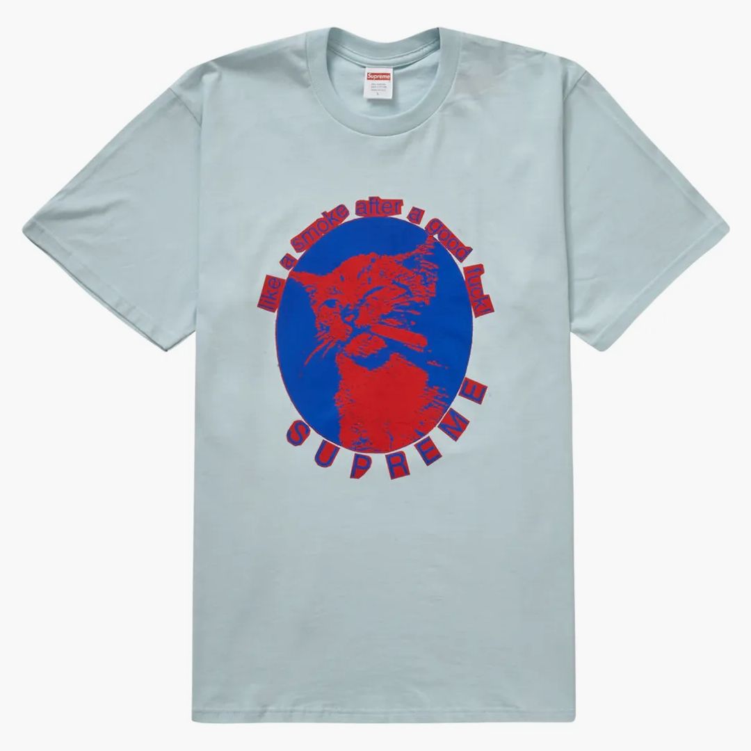 Supreme Smoke Tee (ss23) Pale Blue