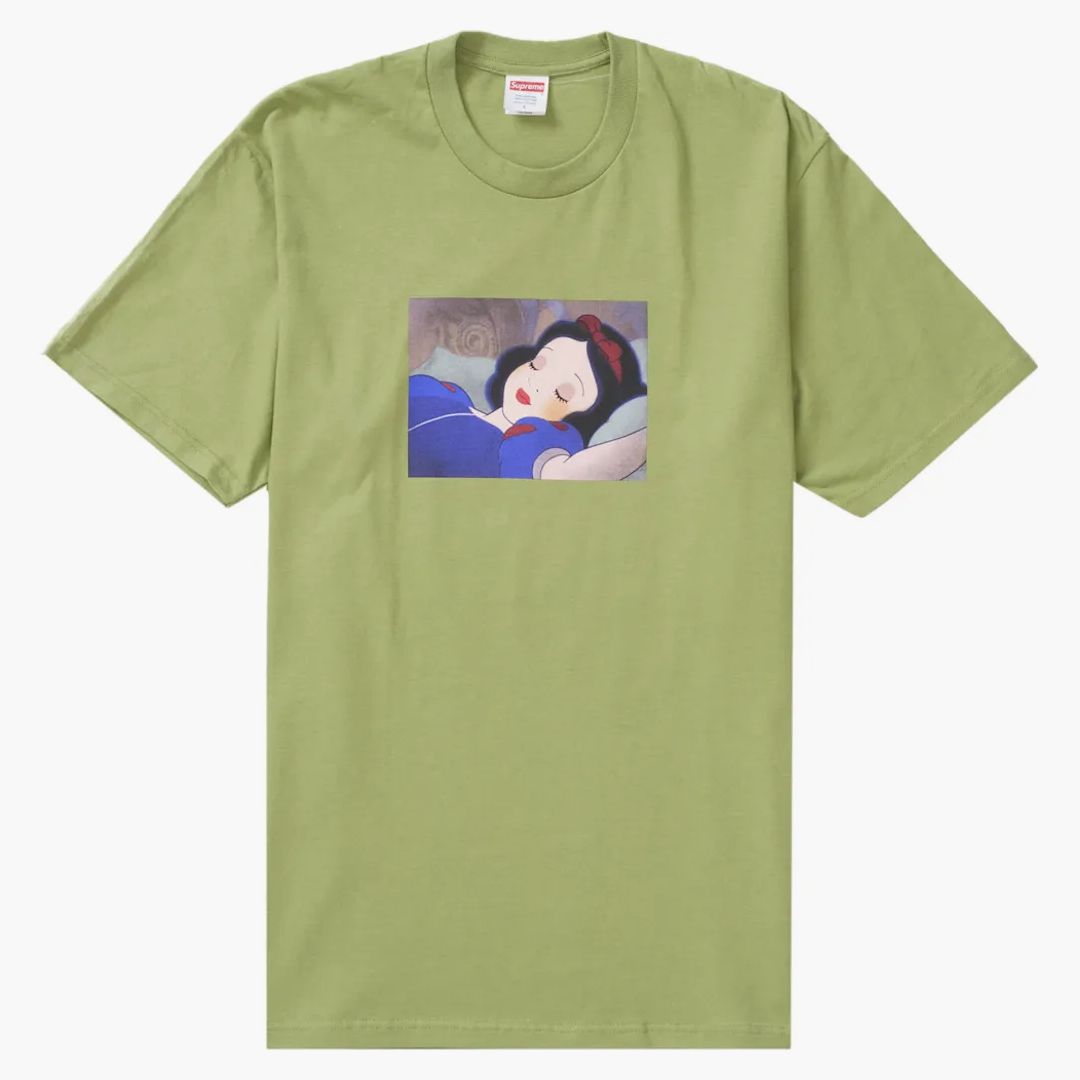 Supreme Snow White Tee Moss