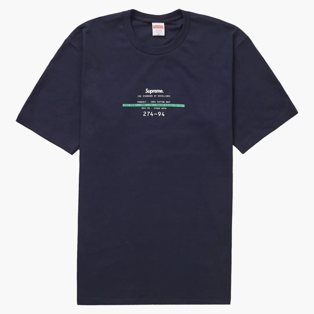 Supreme Standard Tee Navy