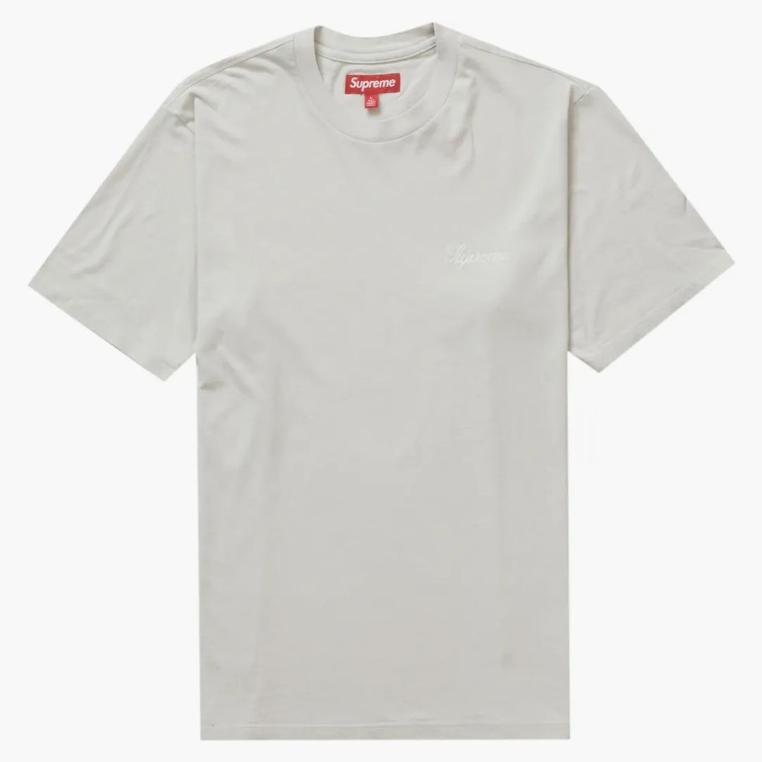 Supreme Washed Script S/s Top (fw23) Grey