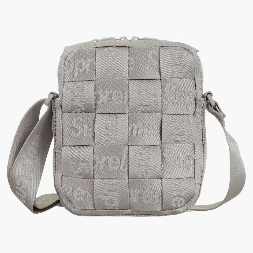 Supreme Woven Shoulder Bag Ss24 Grey