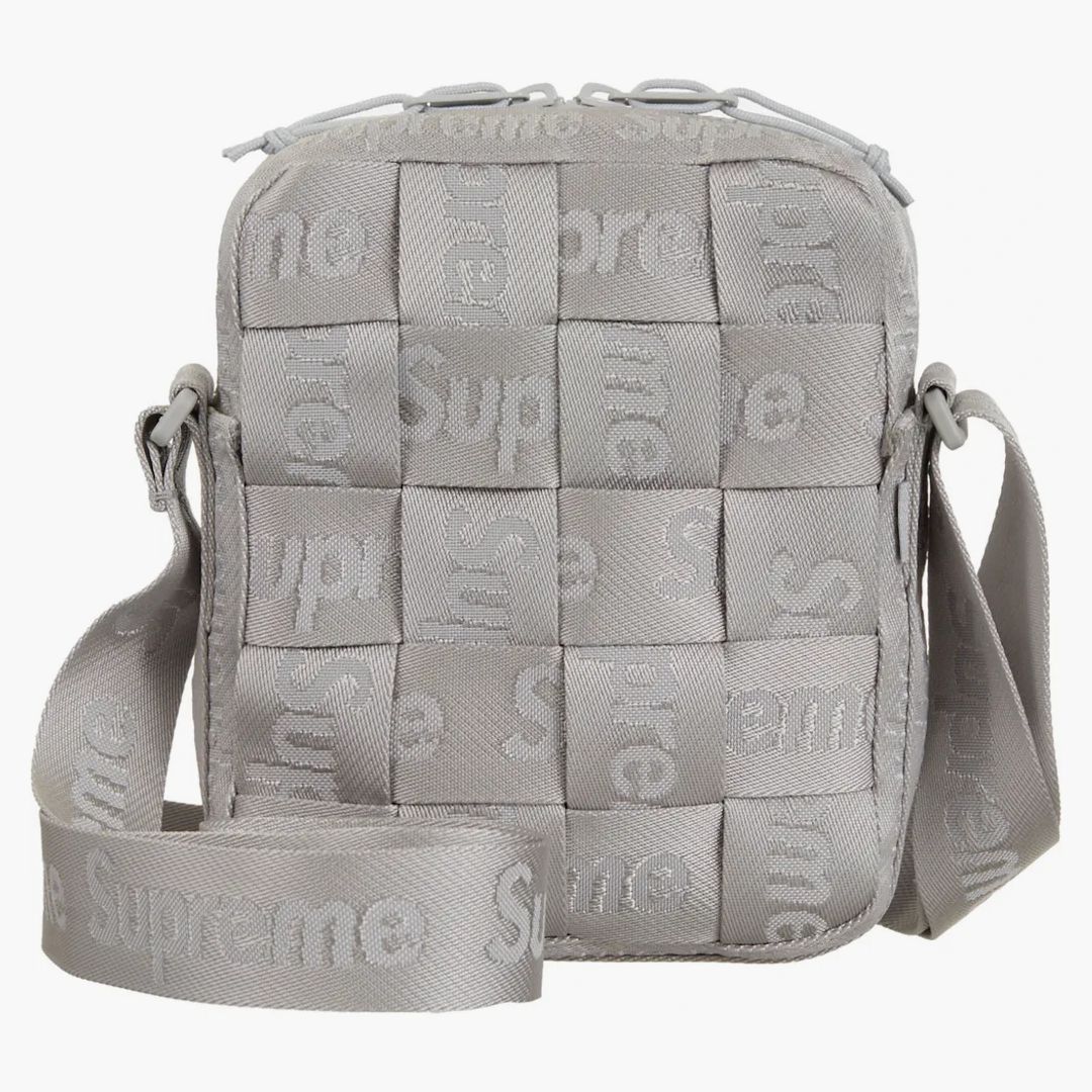 Supreme Woven Shoulder Bag Ss24 Grey