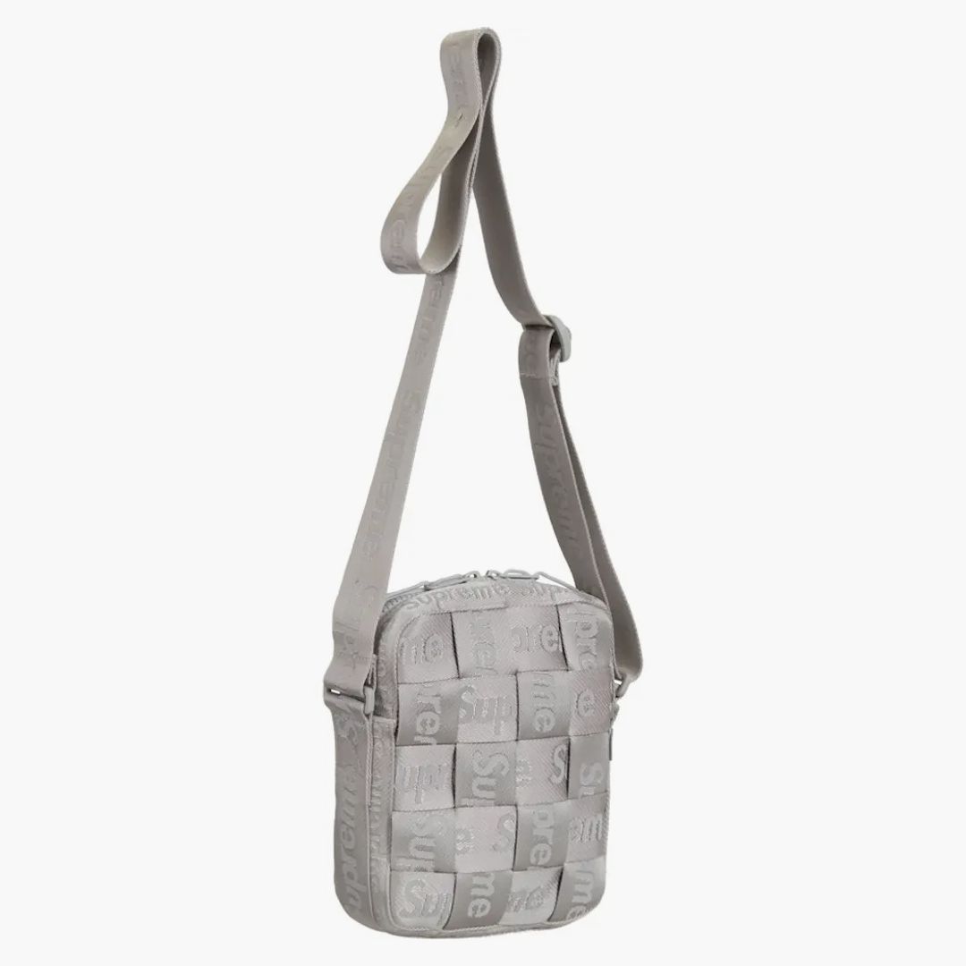 Supreme Woven Shoulder Bag Ss24 Grey