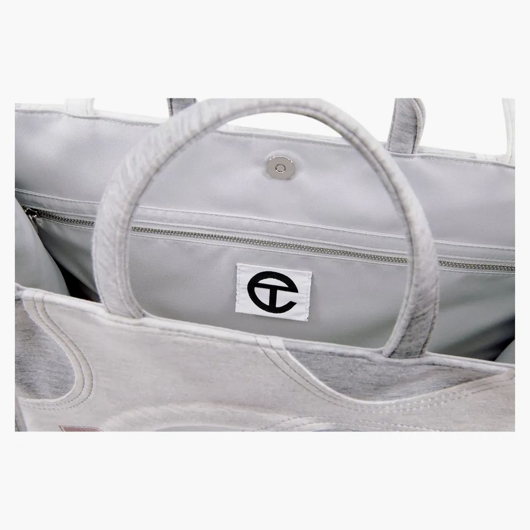 Telfar Large Camo Shopping Bag Heather Grey