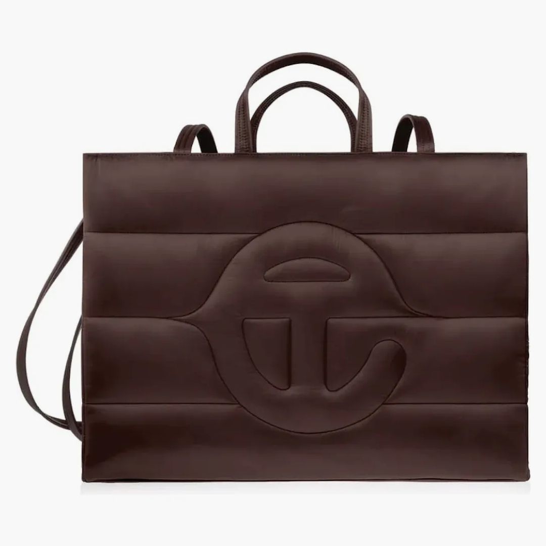 Telfar Large Puff Shopper Chocolate
