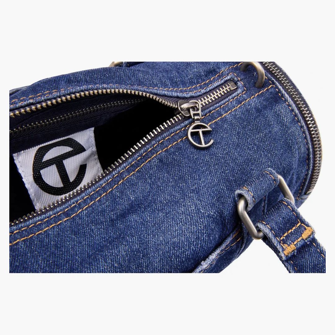 Telfar Medium Denim Duffle Blue