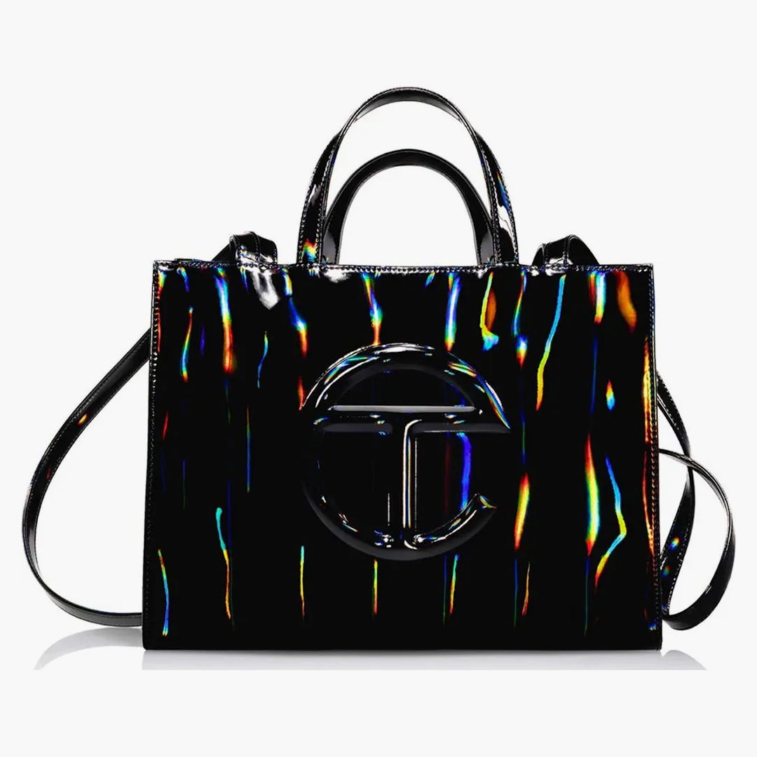 Telfar Medium Shopping Bag Black Rainbow