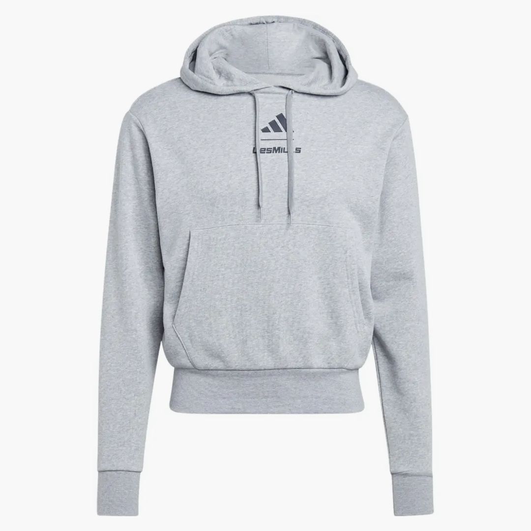 Adidas Les Mills Graphic Hoodie Medium Grey Heather