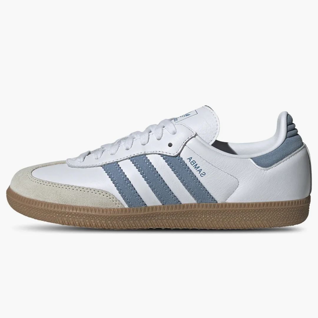 Adidas Samba Og White Alumina Ash Blue (women's)