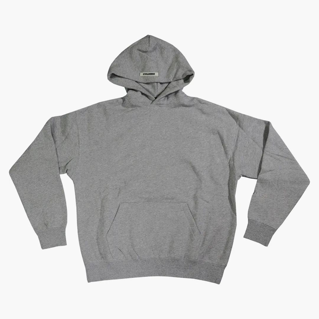 Fear Of God Essentials 3m Logo Pullover Hoodie Dark Heather Grey/grey