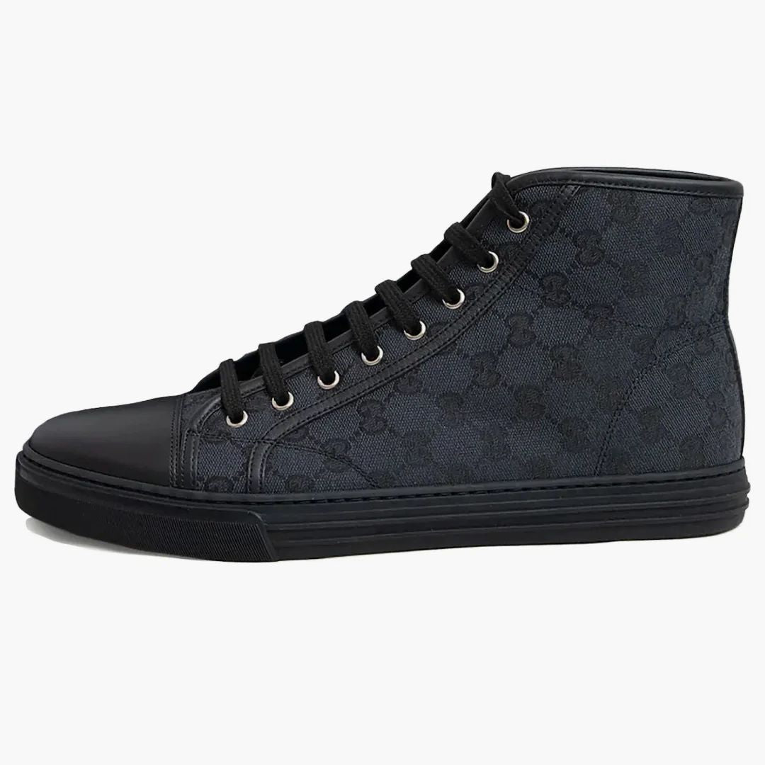 Gucci Gg High Lead Black Logo Print